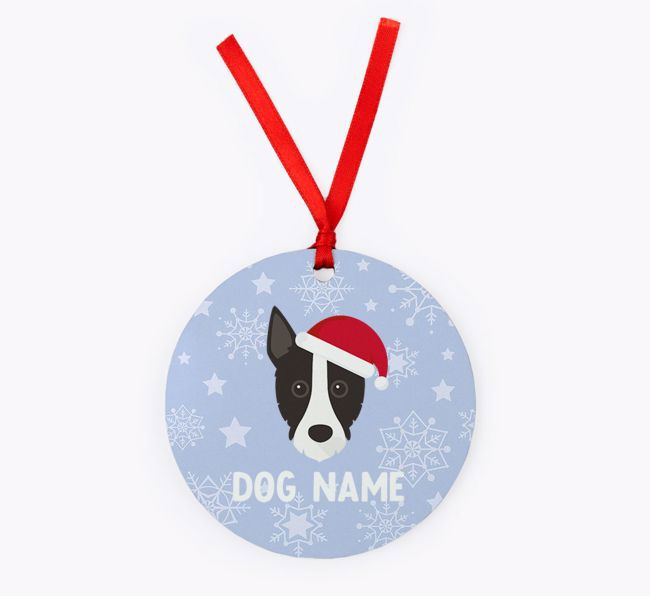 Snowflake: Personalised {breedFullName} Christmas Decoration